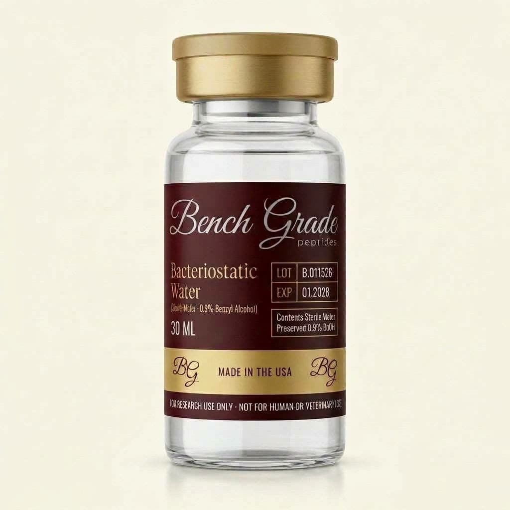 Sealed 30 mL bacteriostatic water vial